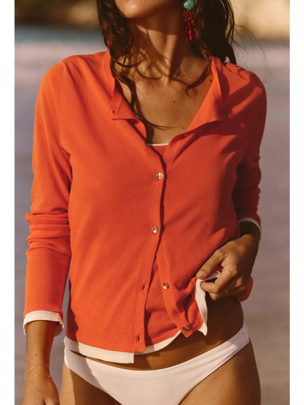 ZW Double layer Knit Jacket